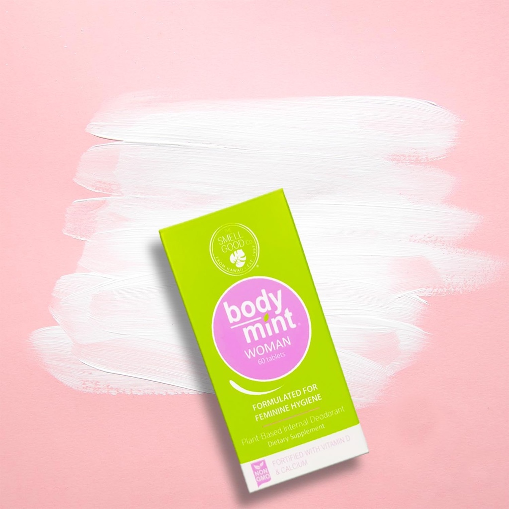 Body Mint Woman | Chlorophyll Deodorizing Supplement for Full Body Feminine Hygiene & Freshness | Aluminum-Free Plant-Based Internal Deodorant | All-Day Protection & Odor Control | 50 tabs 3