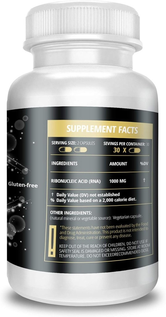 ACTIF RNA Extra Strength 1000 Mg, RNA Supplement with Memory and Immune Support, 60 Capsules 6