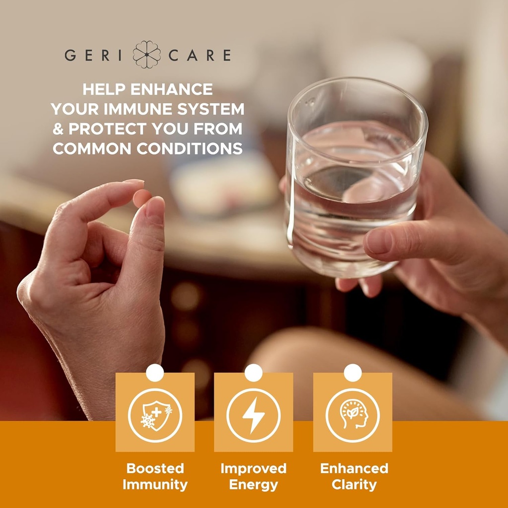 GeriCare One-Daily Multi-Vitamin & Minerals, Dietary Suplement Tablets (200 Count (Pack of 1)) 6