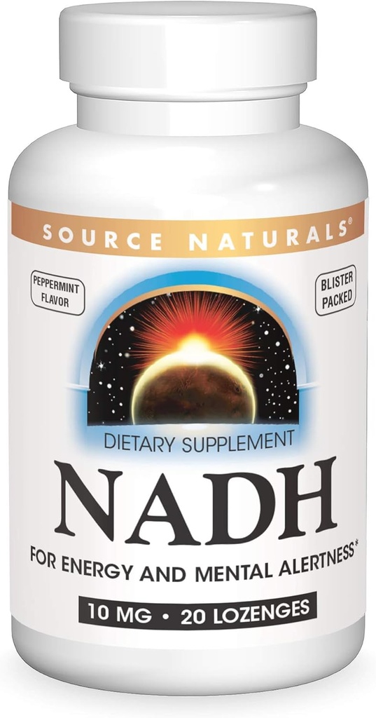 Source Naturals NADH 10mg, Boost Energy and Mental Alertness*, 10mg - 30 Peppermint Lozenges 4