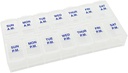 Ezy Dose Weekly 7-Day AM/PM Pill Organizer, Vitamin Case and Medicine Box, Medium Compartments for Twice-Daily Dosing, Natural Color Design, Easy-Open Lids, Portable and Perfect for Home or Travel Use 2