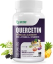 Quercetin with Bromelain, Quercetin 500mg Capsules, Vitamin C & D3, Zinc and Elderberry - Advanced Lung Immune and Respiratory Support Supplement - 60 Capsules 2