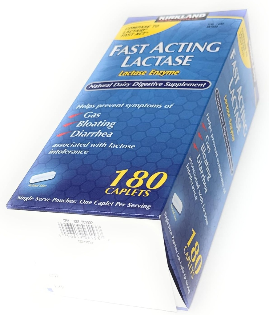 Kirkland Signature Fast Acting Lactase - 180 Caplets 6