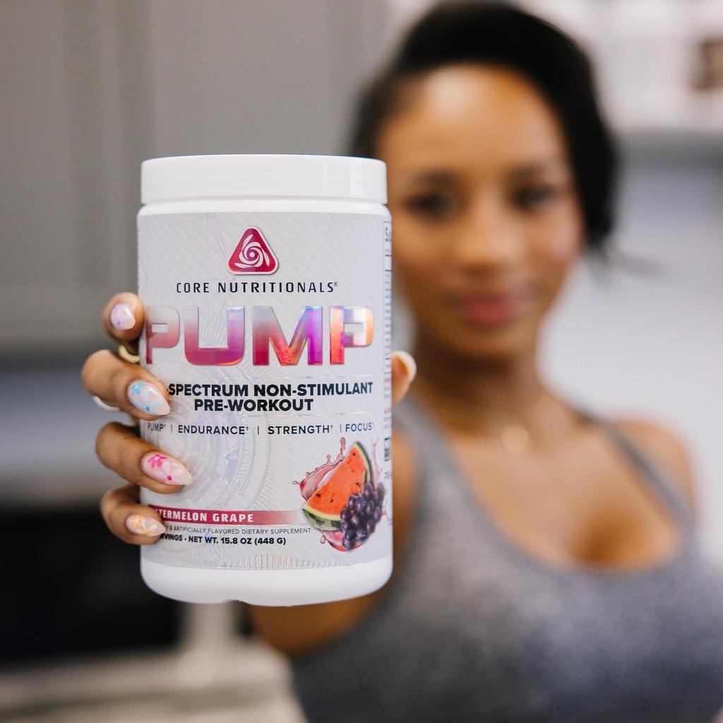 Core Nutritionals Pump Full-Spectrum Non-Stimulant Pre-Workout, with N03T Nitrate, Peak02, Alpha GPC, for Maximum Pump, Strength, and Performance 20 Servings (Austrialian Gummy Snakes) 3