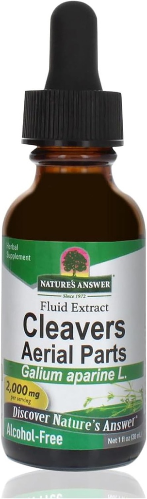 Nature's Answer Alcohol-Free Cleavers Herb, 1-Fluid Ounce | Supports Overall Wellbeing | Dietary Supplement 2