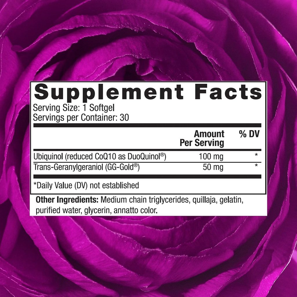 Reserveage Ubiquinol CoQ10 Stat - Softgels for Daily Use - Provides Support for Cardiovascular System, Energy Levels & Cellular Health - Premium Ubiquinol Capsules - 30 Softgels 3