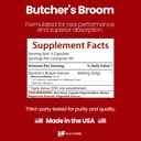 Healthfare Butchers Broom Supplement | Capsules Extract 2400mg | 120 Vegetarian Pills | Premium Herbal Root Supplement | Circulation & Vein Support | Non-GMO, Gluten-Free | Made in USA 4