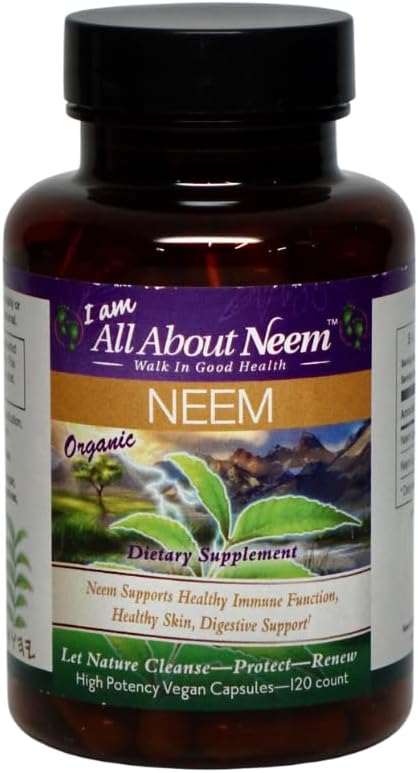 High Potency Organic Neem Leaf Capsules | Herbal Supplement | 120 Count, 1,500 mg with Neem Leaf Extract 2