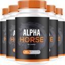 (5 Pack) Alpha Horse, Alpha Horse Pills for Men, Alpha Horse Capsules, Alpha Horse Supplement, Alpha Horse Vitamin All Natural Premium Formula, Alpha Horse Supplement Support, 300 Capsules for 5 Month 2