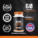 (5 Pack) Alpha Horse, Alpha Horse Pills for Men, Alpha Horse Capsules, Alpha Horse Supplement, Alpha Horse Vitamin All Natural Premium Formula, Alpha Horse Supplement Support, 300 Capsules for 5 Month 5