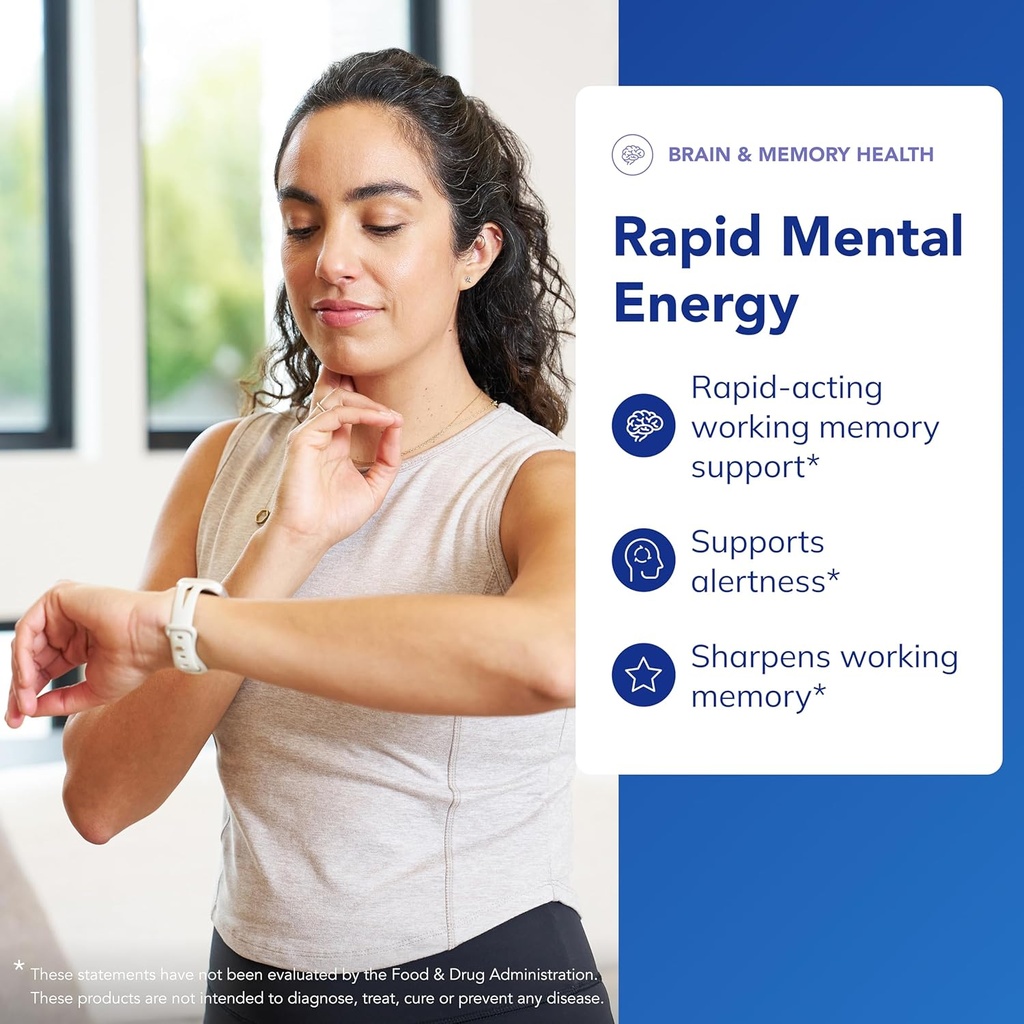Pure Encapsulations Rapid Mental Energy - Vegan Memory Supplement to Support Brain Health - Ginkgo Biloba Extract, Alpinia Galanga & American Ginseng Extract - Non-GMO & Gluten-Free - 30 Capsules 4