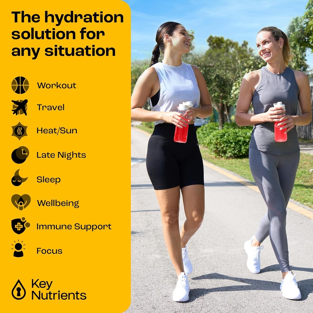 KEY NUTRIENTS Electrolyte Power Duo: Tropical Peach Mango & Juicy Strawberry Lemonade – Hydration & Endurance, Zero Sugar & Calories – 180 Servings 5