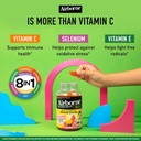 Airborne Vitamin C 500mg (per Serving) Kids Assorted Fruit Flavored Gummies (42 Count in a Bottle), Gluten-Free Immune Support Supplement with Vitamins A C E, Selenium, Echinacea & Ginger 5