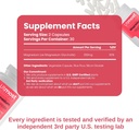Magnesium Glycinate Supplement - Just 1 Capsule=175 MG of Absorbable Magnesium (350 MG in 2 Capsules) Non-GMO, Gluten-Free, Major-Allergen Free-Promotes Nighttime Calm & Muscle Wellness (60 Capsules) 3