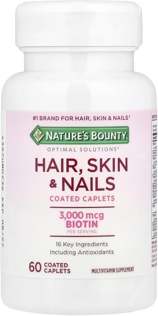 Nature's Bounty Hair, Skin & Nails, 60 caplets 3
