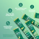 Nello Supergreens Premium Superfood Greens Drink Mix w/Chlorella, Moringa, Spinach & Broccoli + Digestive Enzymes & Probiotic Blend -Nutrient-Packed Powder Wellness (Mango Peach, 20 SRV, Travel Pack) 4