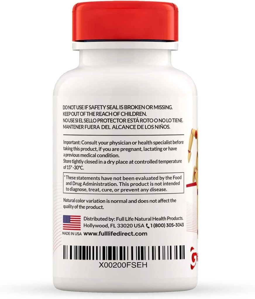 Full Life Reuma-Art X Strength and Noni Capsules - Herbal Supplement - Organic Noni Fruit Extract - Kosher, Gluten-Free - 90 Veggie Capsules Each 5