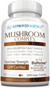 Approved Science Mushroom Complex - Support The Immune System and Cognitive Function - with Lion’s Mane, Chaga, Reishi, Turkey Tail, Shiitake, Oyster, and More - 60 Capsules - Vegan 2