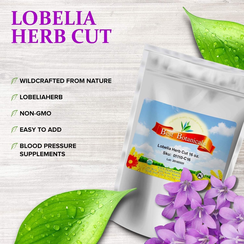 Best Botanicals Lobelia Herb Cut 16 oz. 4