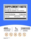 BulkSupplements.com Folic Acid Powder - Folate Supplement, Vitamin B9 - Gluten Free, 480mcg per Serving, 1kg (2.2 lbs) (Pack of 1) 3