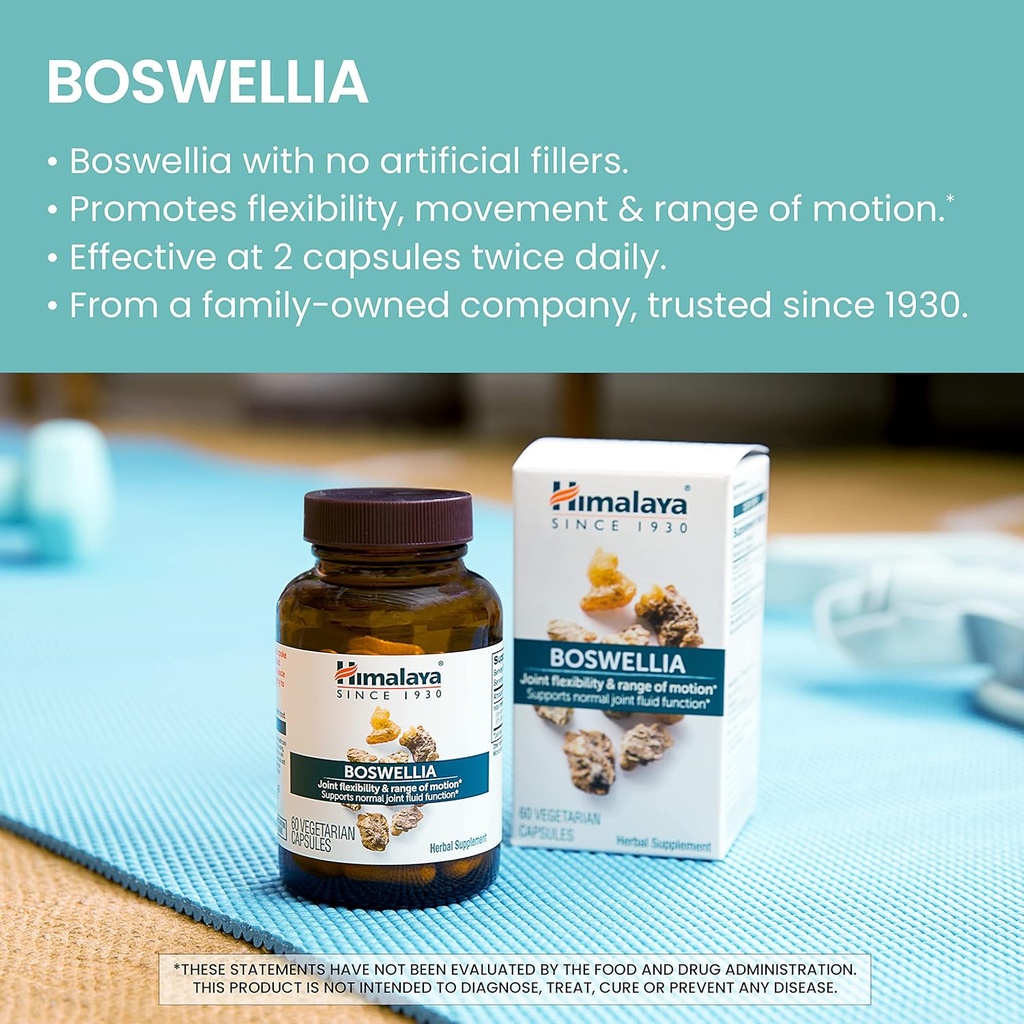 Himalaya Boswellia, Joint Support for Mobility and Flexibility, Promotes Tissue Preservation, 250 mg, 120 Capsules 4