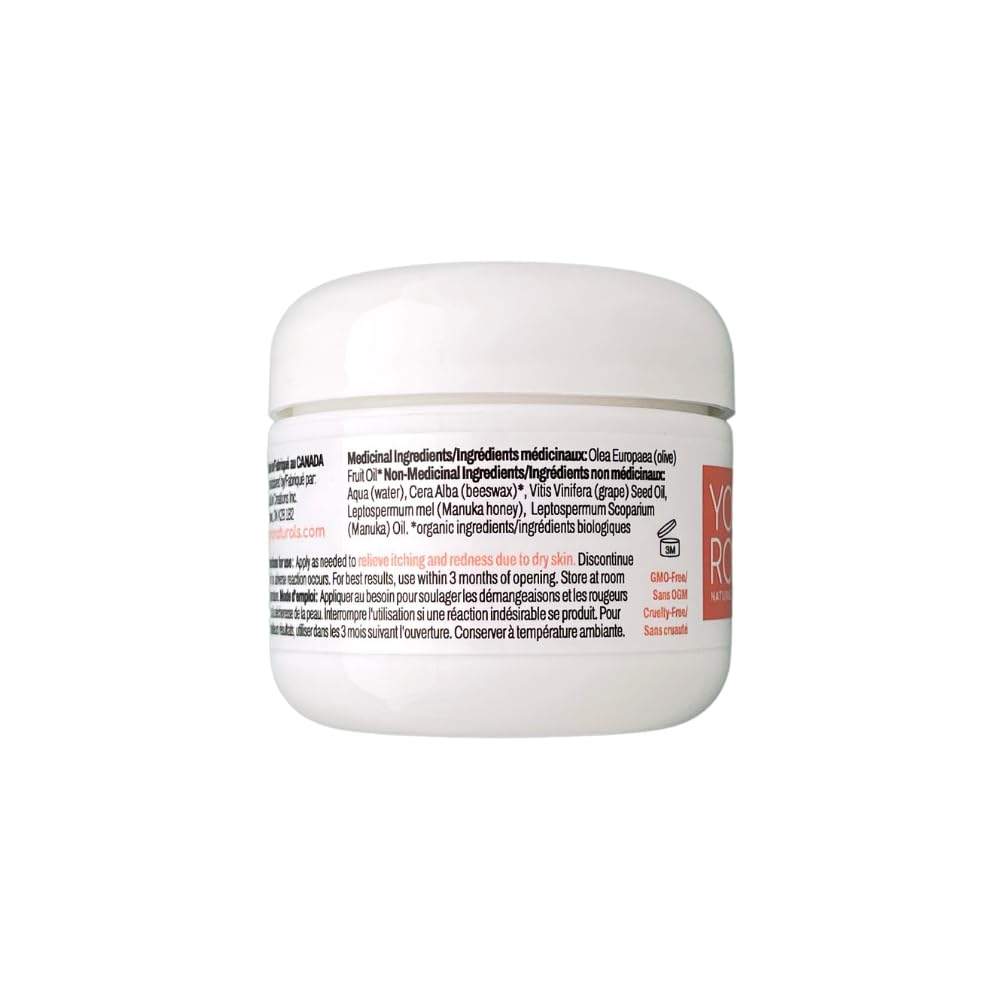 Organic Manuka Skin Soothing Cream for Sensitive Dry Skin, Original Formula, Itch Relief, Honey Eczema Relief, Natural Psoriasis Moisturizer & Dyshidrotic Eczema Balm for Face and Body (4 OZ) 3