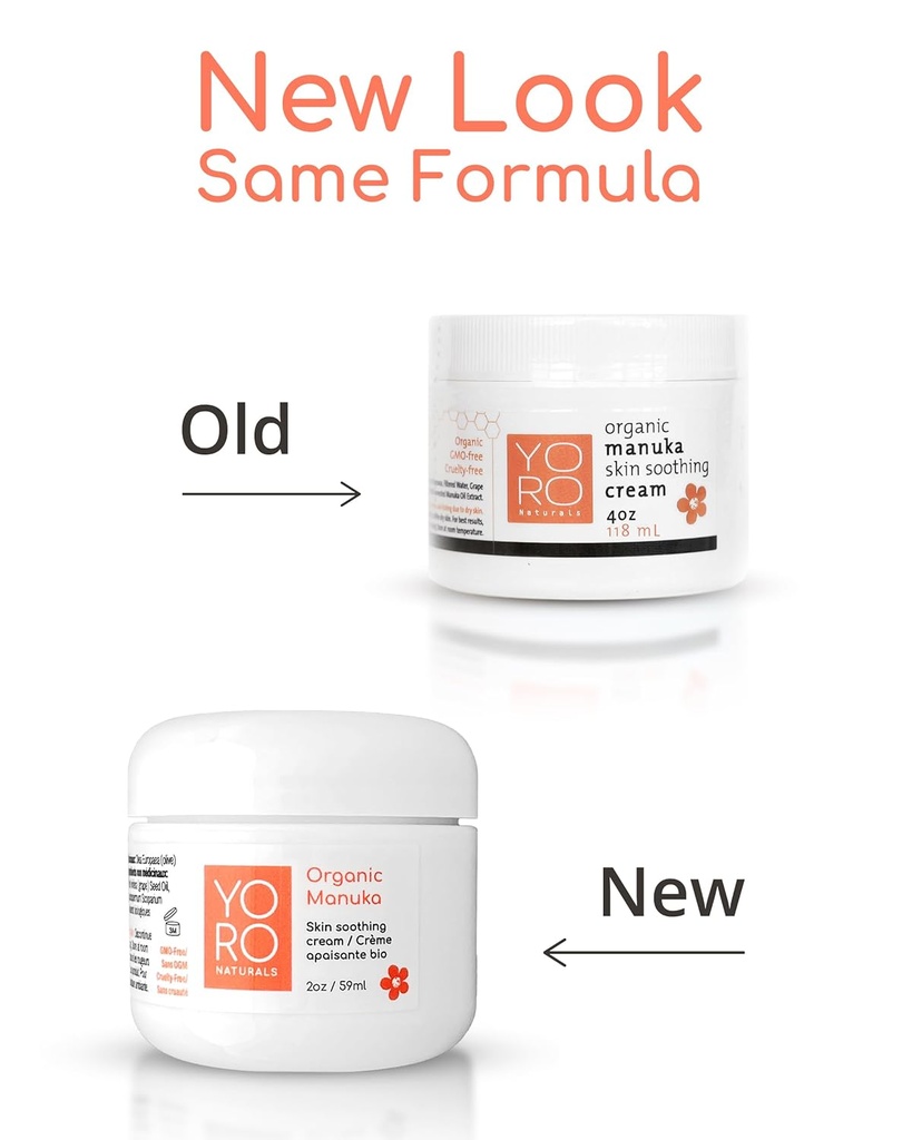 Organic Manuka Skin Soothing Cream for Sensitive Dry Skin, Original Formula, Itch Relief, Honey Eczema Relief, Natural Psoriasis Moisturizer & Dyshidrotic Eczema Balm for Face and Body (4 OZ) 5