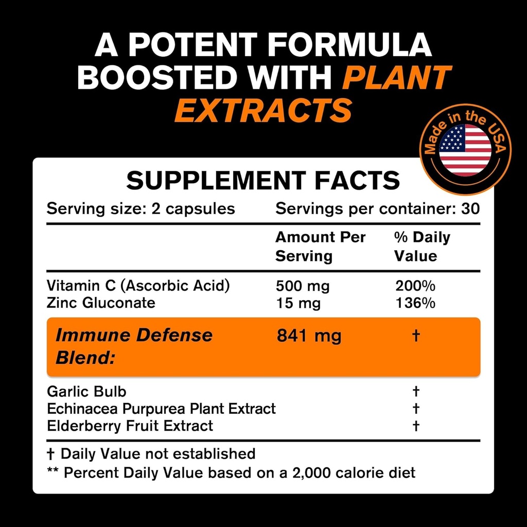Immune Support Vitamins + Quercetin Supplement 4