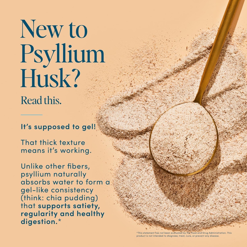Psyllium Husk Fiber Lemonade 20 Count Travel Packs (6g Per Packet) - Psyllium Husk Powder for Digestive Health & Bloating Relief, Gluten Free, Sugar Free Prebiotic Fiber Powder, Non-GMO Supplement 4