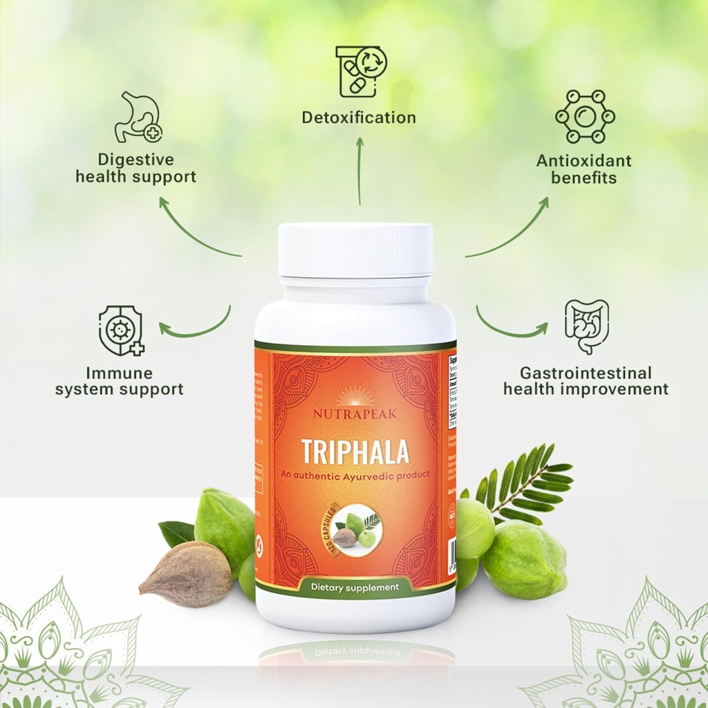 Triphala Capsules - 2000mg - Ayurvedic Triphala Guggulu Blend Made with Amla Haritaki Bibhitaki Powder - 120 Capsules - Vegan Non-GMO Soy Free Gluten Free 4