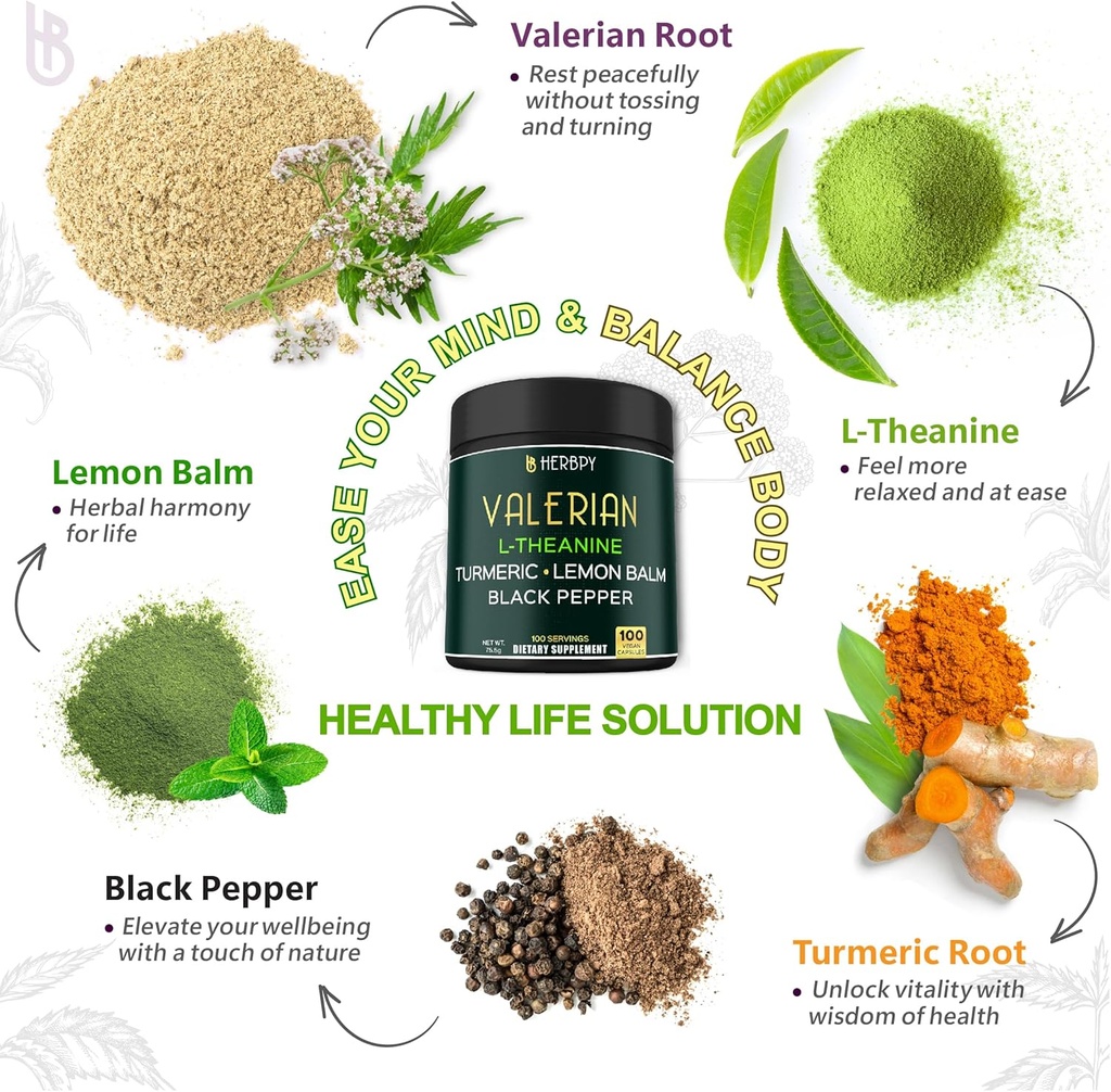 Bundle 5in1 Valerian Root Supplement & 6in1 Beet Root Capsules - Support Restful Night, Heart Health, Digestive and Immune 4