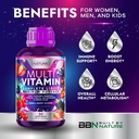 Liquid Multivitamin for Women, Men, and Kids - Liquid Vitamins Supplement for Adults - Natural Multimineral - Vegan, Non-GMO, Gluten Free, Sugar Free – Delicious Berry Flavor - 15 Fl Oz, 30 Servings 6