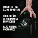 Jacked Factory Nitrosurge Max High Performance Pre Workout Powder - Pre Workout w/Nootropic Ingredients for Intense Focus, Pumps, Smooth Energy, Endurance - 40 Servings, Cherry Bomb 3