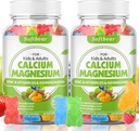softbear Calcium Magnesium Zinc Gummies for Adult & Kids, Suagr-Free Calcium Magnesium Zinc Vitamin D3 Supplement for Bone Strength & Immune Health, Mixed Fruit Flavor 120 Count 2