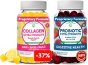 Lunakai Collagen and Probiotic Gummies Bundle - Non-GMO, Gluten Free - Anti Aging, Hair Growth, Skin Care & Strong Nails and Digestive Health - 30 Days Supply 2