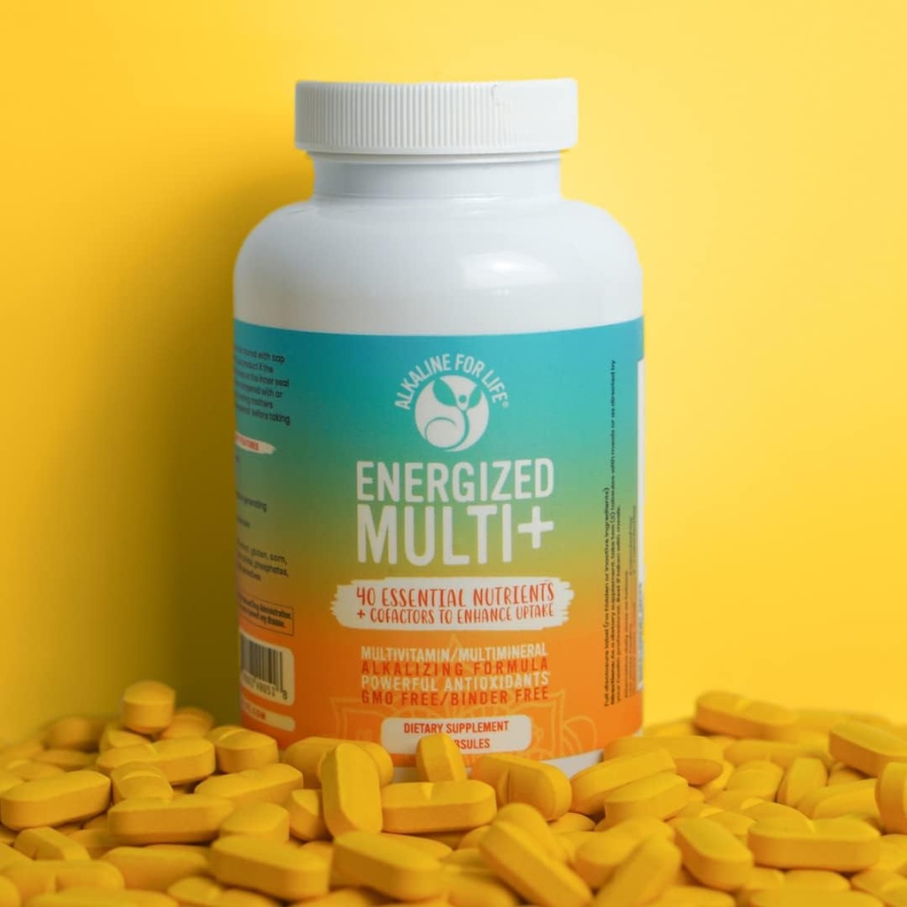 Energized Multi - Potent Multivitamin with 40 Fully Bioavailable Nutrients B Complex Vitamins, Vitamin D, Vitamin C, Vitamin K, Zinc, Quercetin, Calcium, Magnesium in Alkalizing Forms - 60 tabs 4