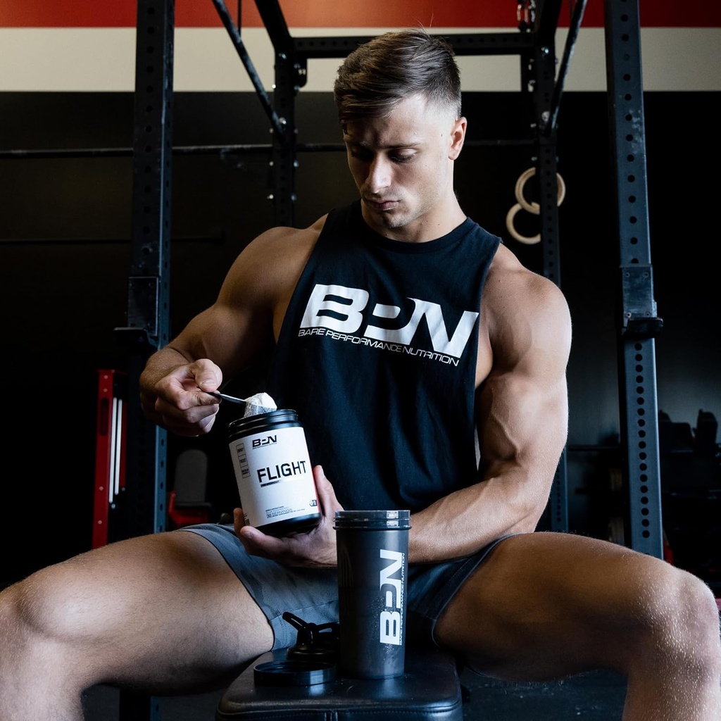 BARE PERFORMANCE NUTRITION BPN Flight Pre Workout, Supports Energy and Mental Focus, Improved Endurance & Muscle Pumps with CarnoSyn® Beta Alanine, Strawberry Kiwi, 30 Servings 6