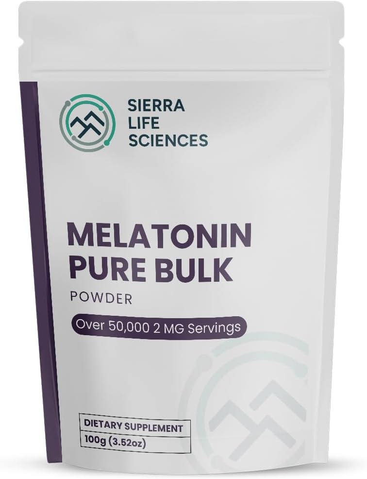 Melatonin | Natural Sleep Aid Bulk Powder | Custom Dose 2mg - 5mg Replace Capsules (100g - 50,000 Doses) 2