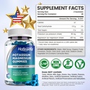 Potassium Magnesium Gummies, High Absorption Potassium Citrate 99mg Magnesium Citrate 180mg, Chewable Gummy Supplements for Leg Cramps & Muscle, 120 Count 5