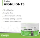 Tomlyn Immune Support Daily L-Lysine Supplement, Fish-Flavored Lysine Powder for Cats and Kittens, 4 Pack 5