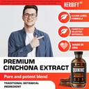 HERBIFY Quinine Tincture - Quinine Liquid Extract for Healthy Digestion - Quinine Cinchona Supplement for Better Absorption - US Made Product - for Men & Women 4oz (120ml) 5