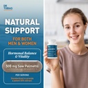 Dr. Tobias Saw Palmetto Supplement and Ashwagandha Capsules, Support Hormonal Health for Women & Men, Resilience & Balance Supplements, Non-GMO 3
