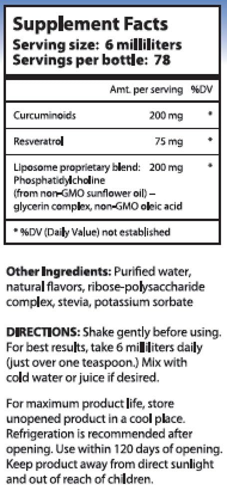 Liposomal Curcumin(Turmeric)/Resveratrol, 78 Doses, Alcohol Free, Non-Soy, Non-GMO, Made in USA 5