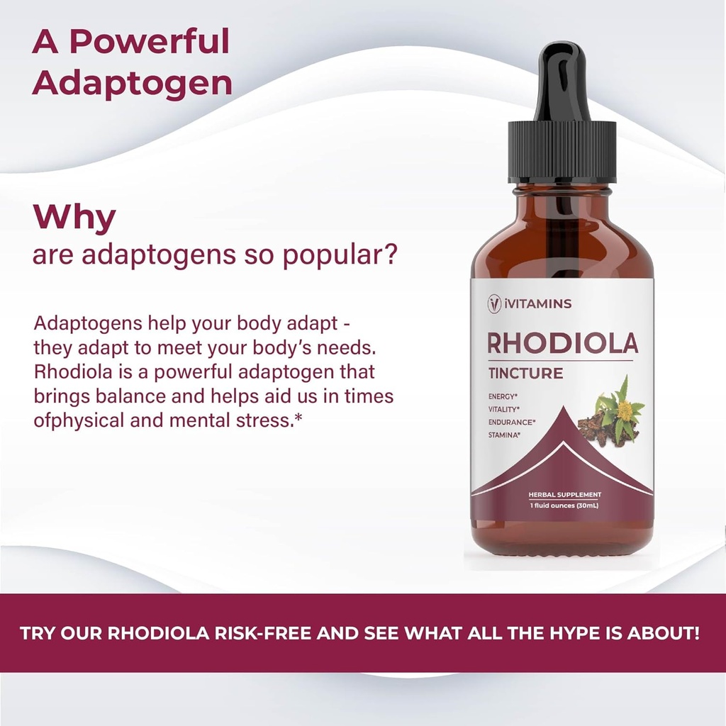 Rhodiola Rosea Tincture | Rhodiola | Rhodiola Extract | for Energy, Stamina, Cognitive Support & Much More | Energy Supplements | Rhodiola Tincture | Rhodiola Supplement - 1 fl oz 5