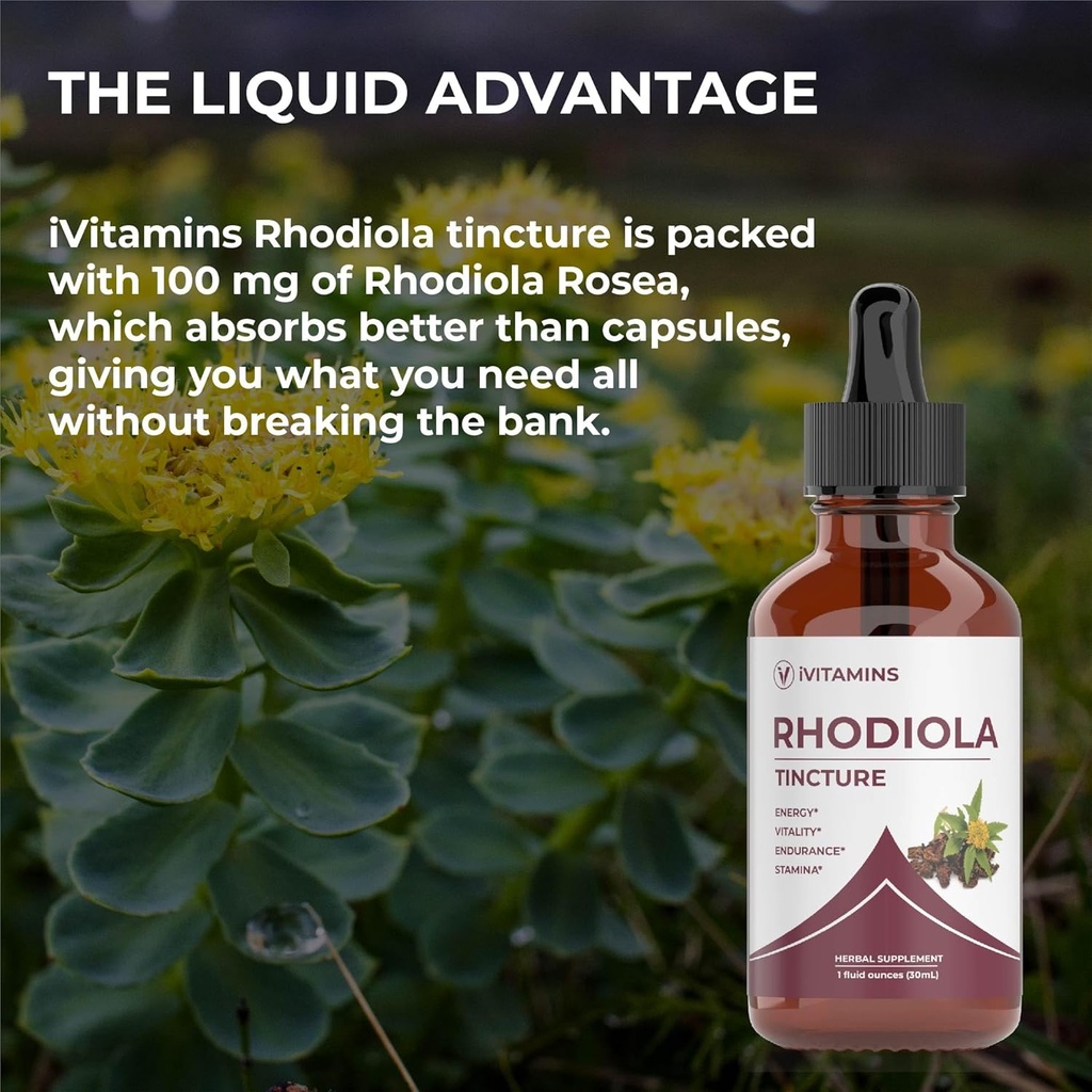 Rhodiola Rosea Tincture | Rhodiola | Rhodiola Extract | for Energy, Stamina, Cognitive Support & Much More | Energy Supplements | Rhodiola Tincture | Rhodiola Supplement - 1 fl oz 6