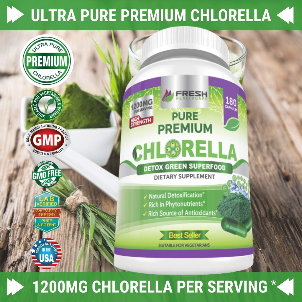 Chlorella and 100% Natural Vitamin C - Bundle 3