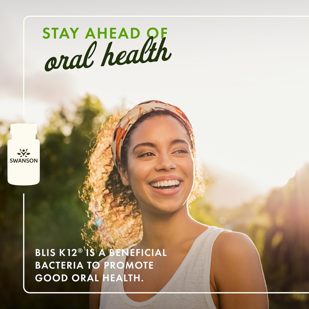 Swanson Oral Probiotic Formula - Oral and Immune System Health - Natural Strawberry Flavor 30 Chwbls 3