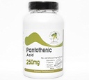 Pantothenic Acid 250mg ~ 200 Capsules - No Additives ~ Naturetition Supplements 2