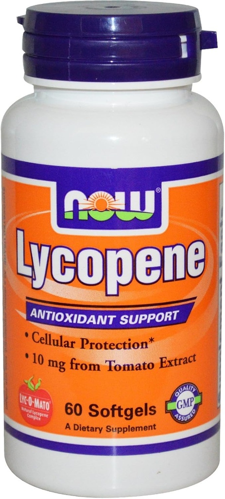 Now Foods Lycopene 10 mg - 60 Softgels