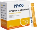 NYO3 Poudre de vitamine C liposomique, soutient le système immunitaire et le collagène booster, puissant antioxydant, améliorer la santé de la peau, sans gluten, haute absorption vitamine C, 500mg, 30 Compte